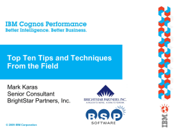 Performance 2009 Template - BrightStar Partners, Inc