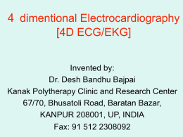4 dimentional Electrocardiography