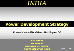 Power Sector – The Way Forward