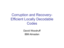Corruption and Recovery-Efficient Locally Decodable Codes