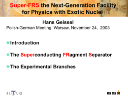 Super-FRS the Next-Generation Facility for Physics with