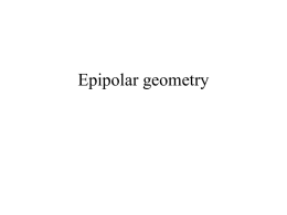 Epipolar geometry - University of Maryland, College Park