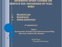 Seminar on Finance Bill 2012