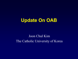 Update On OAB