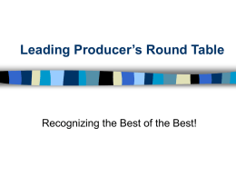 Leading Producer’s Round Table