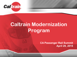 About Caltrain - Capitol Corridor Trains