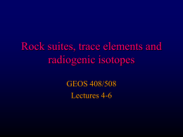 Chapter 9a: Trace ELements