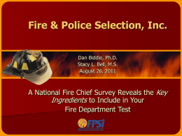 Firefighter Selection, Inc.
