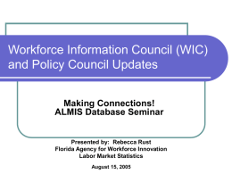 Workforce Information Council