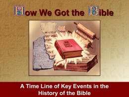 How We Got The Bible The Canon