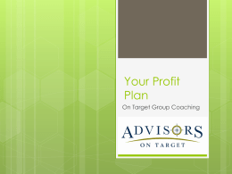 Your Marketing Plan - Advisors On Target