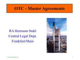 OTC Master Agreements