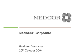 October 2004 - Nedbank Group Limited
