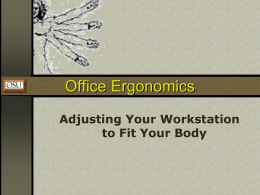 Office Ergonomics - Oklahoma State University