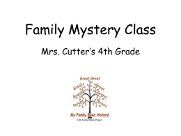 Mrs. Cutters 4th Grade