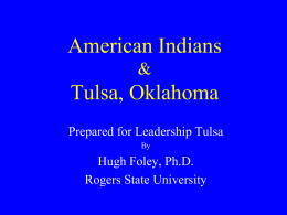 American Indians of Tulsa, Oklahoma