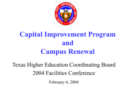 Capital Improvement Program FY 2002 through FY 2007