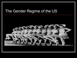 PowerPoint Presentation - The Gender Regime of the US