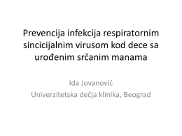 Prevencija infekcija respiratornim sincicijalnim virusom