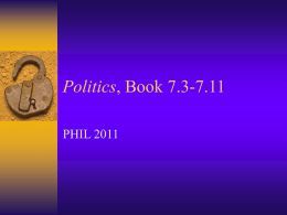 Politics, Book 7 - University of Hong Kong