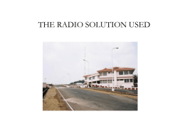THE RADIO SOLUTION USED