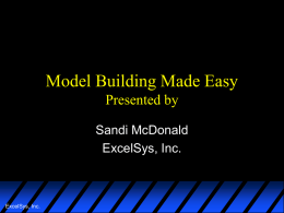 Model Building Made Easy