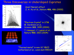 Electron Crystal” in Underdoped Cuprates T. Hanaguri, C