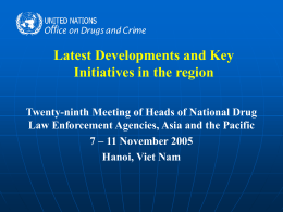 Latest Developments and Key Initiatives in the region