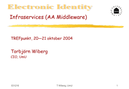 Middleware/Infraservices