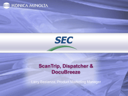 Scantrip and Dispatcher Webinar Presentation
