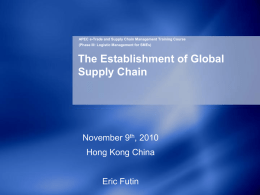 Global Supply Chains