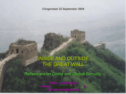 CHINA&rsquo;S EMERGING LEADERSHIP ROLE IN ASIA