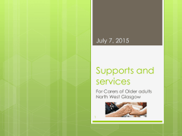 Supports and services