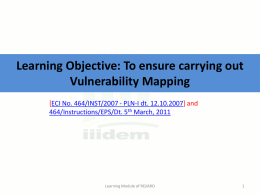 Learning Objective 5: To ensure carrying out Vulnerability