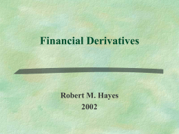 Financial Derivatives - UCLA Department of Information Studies