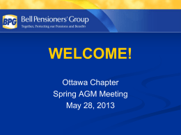 WELCOME! [www.bellpensionersgroup.ca]