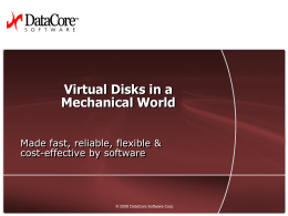 Virtual Disks in a Mechanical World
