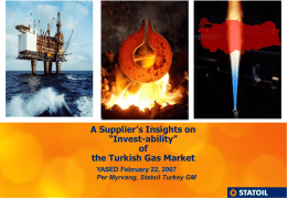 STATOIL TURKEY - YASED Uluslararası Yatırımcılar Derneği