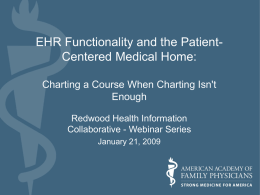 EHR Functionality and the Patient