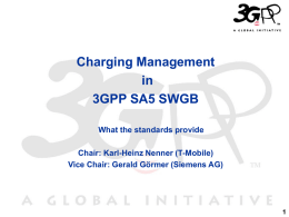 Charging in 3GPP