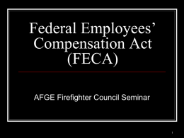 AFGE Firefighter Council Seminar