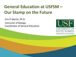 General Education at USFSM – Our