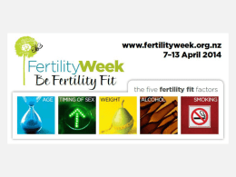BE FERTILITY FIT - Fertility New Zealand