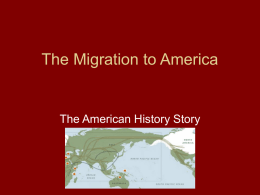 The Migration to America
