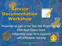 Service Documentation Workshop