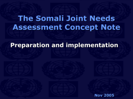 Stakeholders Consultation on Planning for the Somali Joint