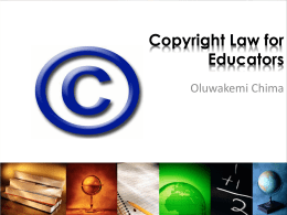 Copyright Law for Educators