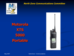 XTS5000 Operations - North County Fire Protection District