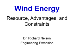 Wind Energy - Engineering Extension