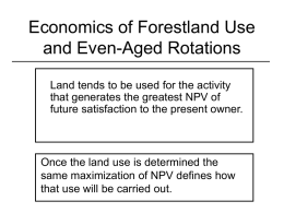 Economics of Forestland Use and Even